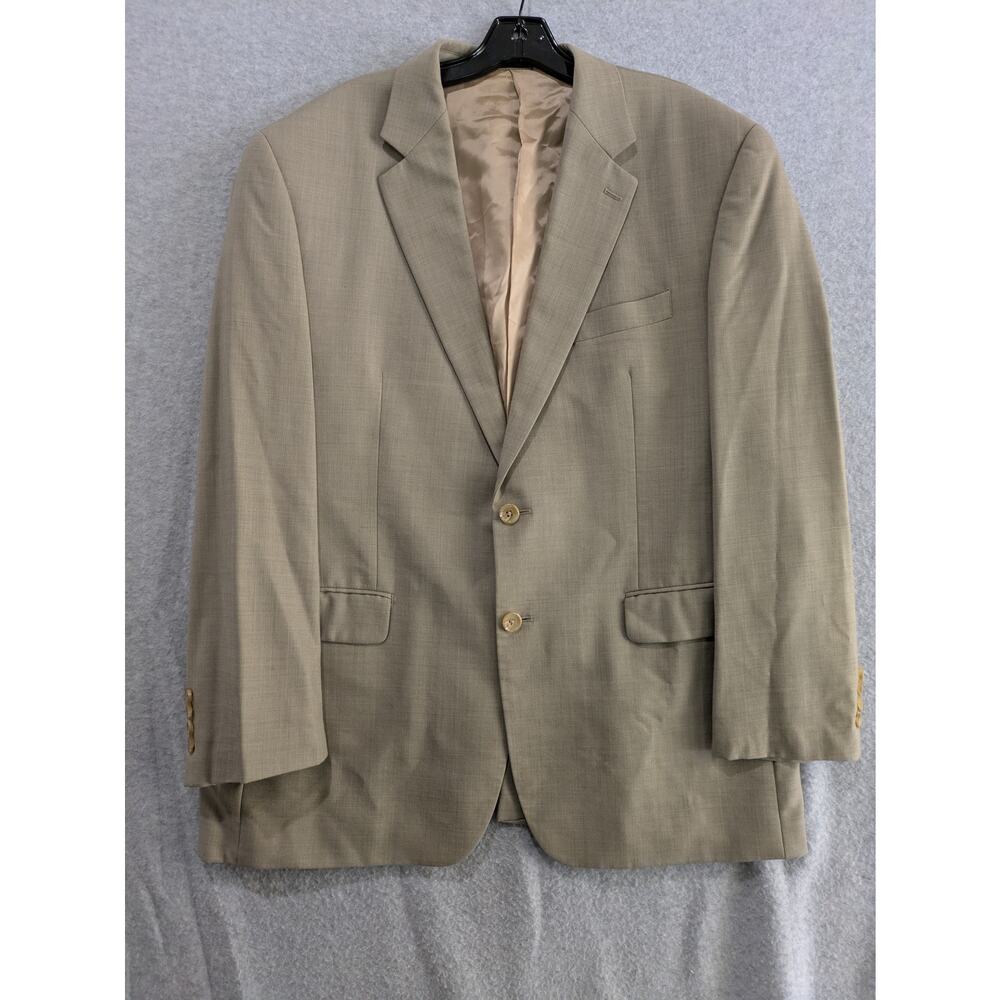 Ralph Ralph Lauren Dillard's Blazer Men Size 44R Beige 100% Wool Sport‎ Coat